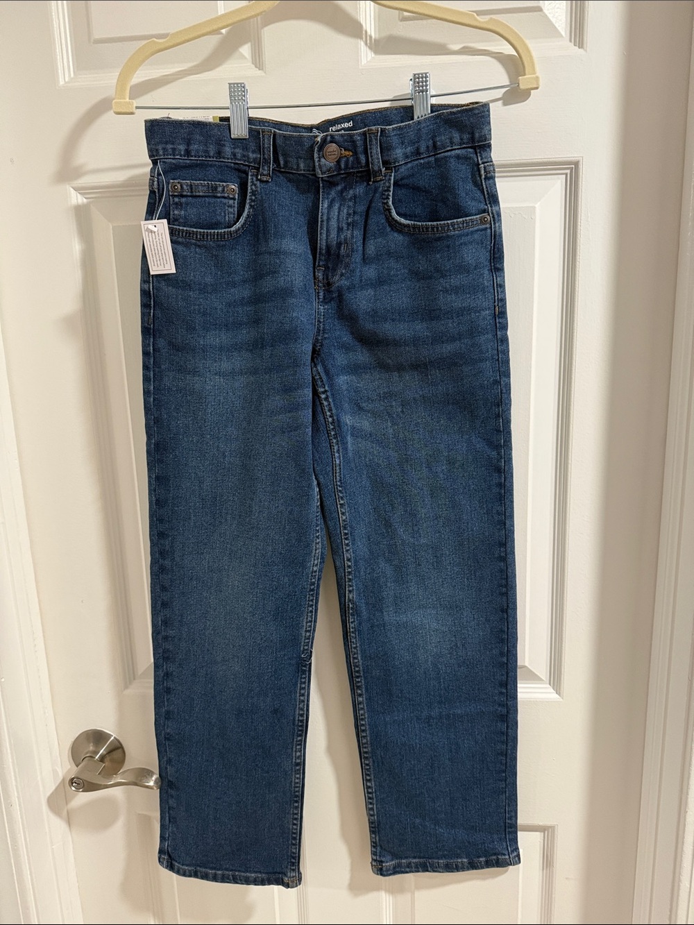 Boys Straight-Leg Jeans in Indigo Blue - Relaxed Fit
